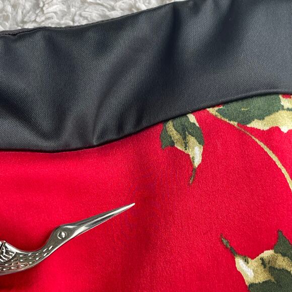 Cache silk satin floral bodycon slip dress midi slipdress‎ ruched cocktail Y2K 2 - Picture 8 of 16